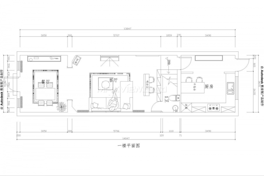 Old Apartment on Jianguo W. Road 3bedroom 200sqm ¥29,000 SH016775