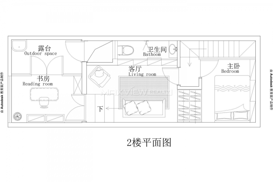 Apartments for rent in Shanghai on Yongjia Road 2bedroom 81sqm ¥18,000 SH017198
