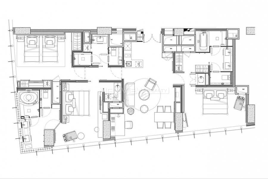 Mandarin Oriental Three Bedroom Apartment 3bedroom 191sqm ¥68,000 MDR0002