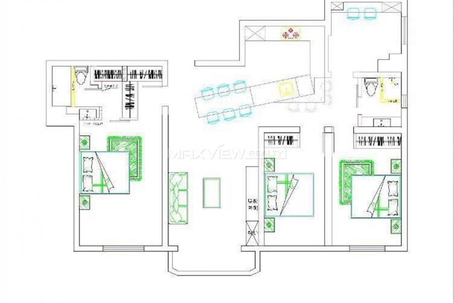 Apartment in Shanghai YangGuangSiJi 4bedroom 160sqm ¥27,800 SHR0096