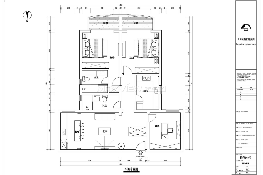 Donghu Apartment 3bedroom 140sqm ¥28,000 SH017835