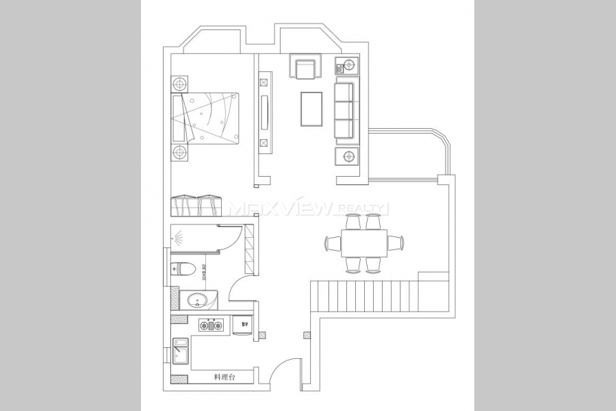 Haisi Tower 3bedroom 178sqm ¥35,000 PRS6227