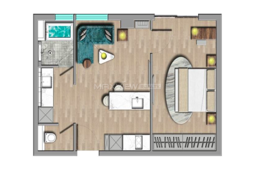 KYMS Living 1-Bedroom Serviced Apartment 1bedroom 65sqm ¥19,000 KYMS003
